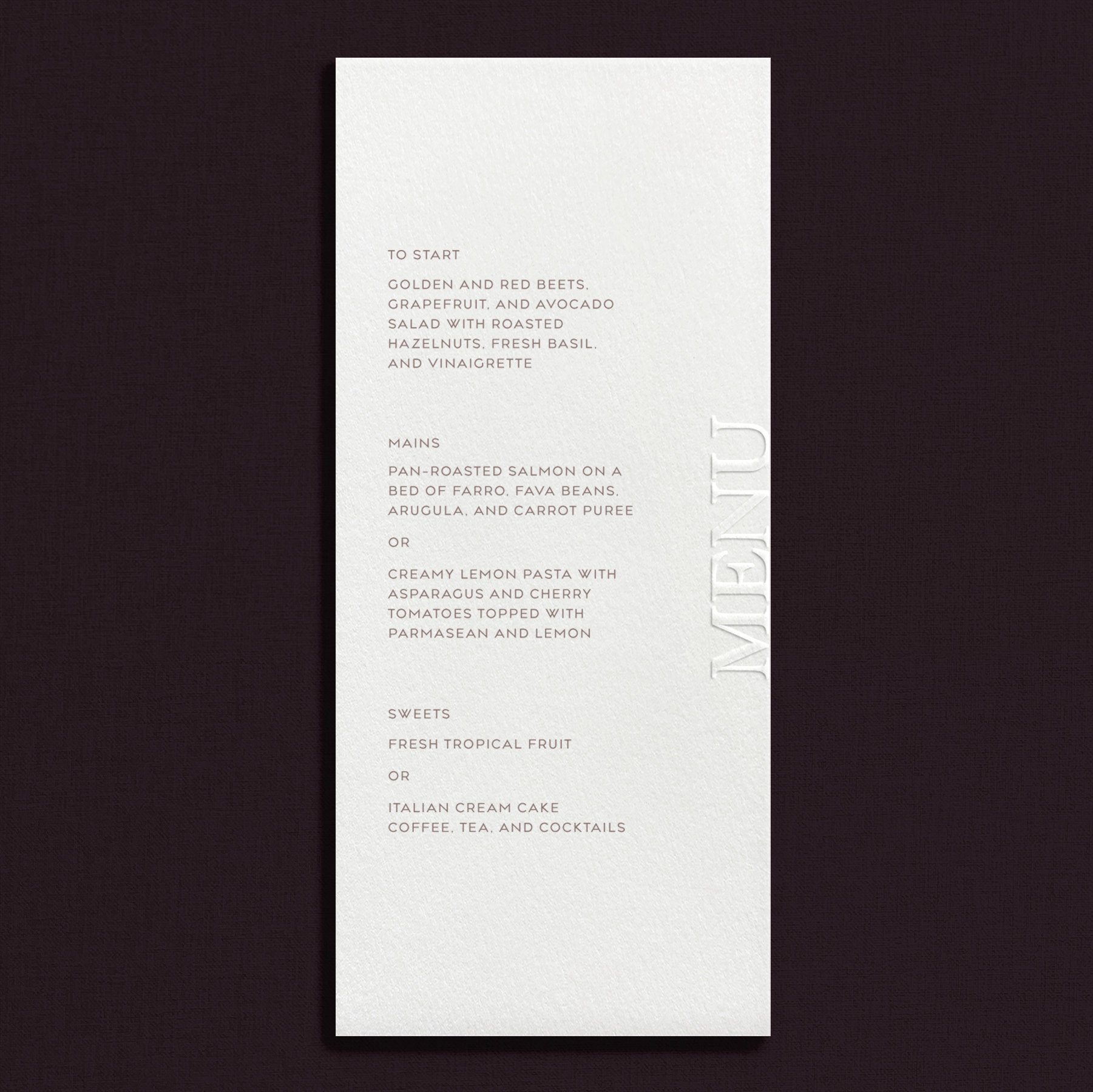 Endless Menu